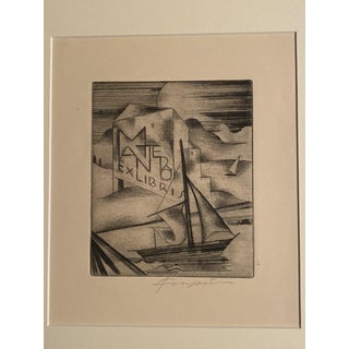 Michel Fingesten, Ex Libris, 1930s, Etching For Sale