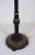 English Vintage Black Pillar Wood Hand-Painted Golden Line Floor Lamp For Sale - Image 3 of 5