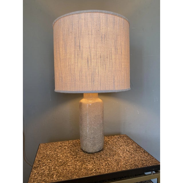 1950s Vintage Earthenware Craquelé Table Lamp by Pieter Groeneveldt, 1950s For Sale - Image 5 of 13