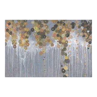 Abstract Flowers - Neutral Tones Acrylic on Canvas San Francisco Abstract School For Sale
