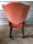 Rustic European Vintage Velvet Side Chair For Sale - Image 3 of 3