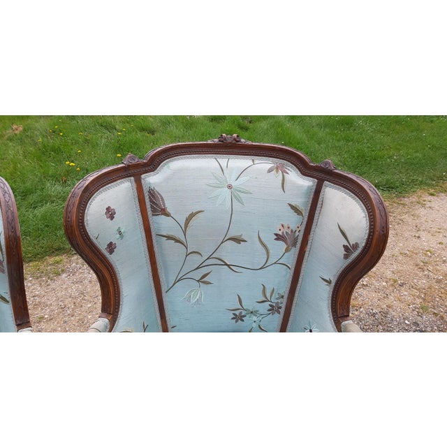 Cabriolet Wingback Armchairs, 1930s, Set of 2 For Sale - Image 10 of 15