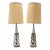 Mid-Century Aluminum and Teak Lamps - a Pair For Sale