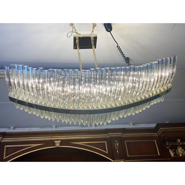 Contemporary Luxury "Triedro" Sail Chandelier For Sale - Image 6 of 12