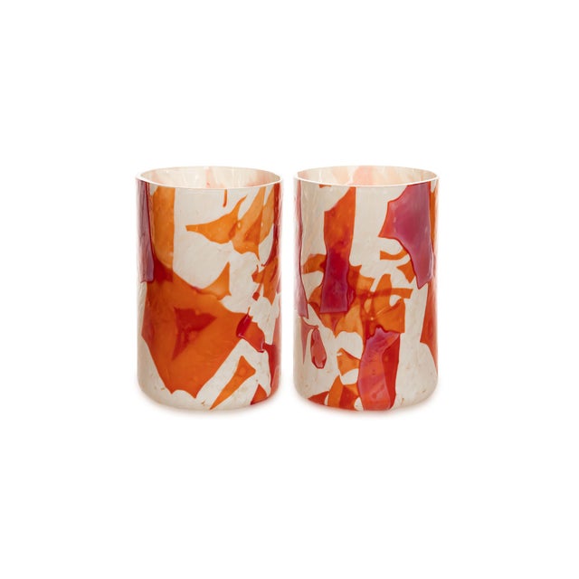 The Nougat Collection is another result of our tests with Murano blown glass. The patterns on these vases and glasses,...