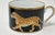 Lynn Chase Jaguar Jungle Porcelain Cup and Saucer With Gold Trim For Sale - Image 13 of 16