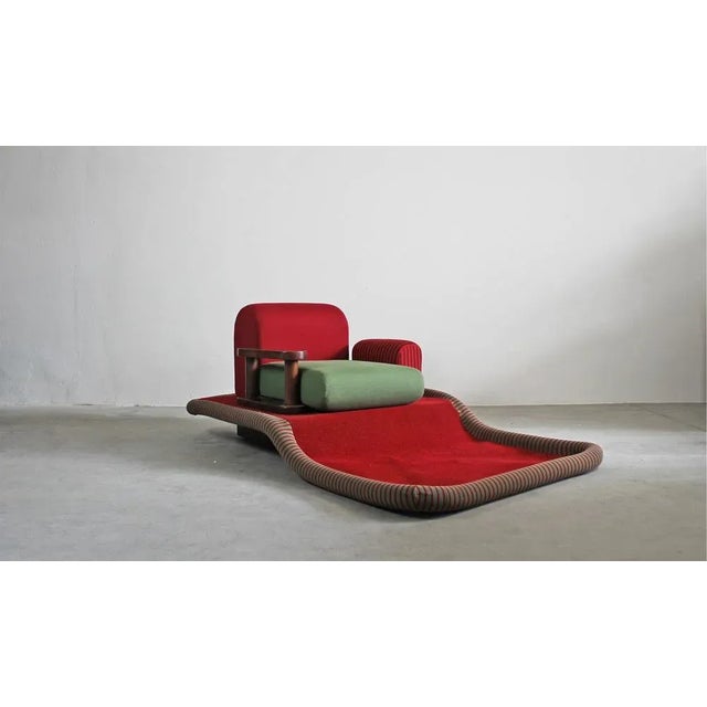 Postmodern Flying Carpet Lounge Chair by Ettore Sottsass for Bedding Brevetti, 1975 For Sale - Image 3 of 7