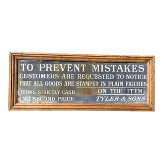 19th Century English Trade Sign For Sale