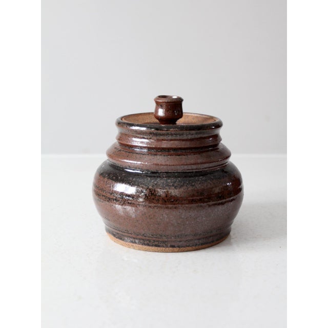 Vintage Studio Pottery Jar For Sale - Image 6 of 11