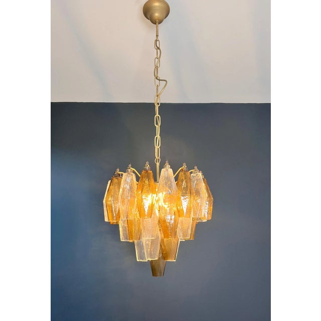 1990s Murano Poliedri Chandelier by Carlo Scarpa, 1990s For Sale - Image 5 of 18