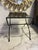 French Vintage Wrought Iron Curule Style Stool For Sale - Image 3 of 8