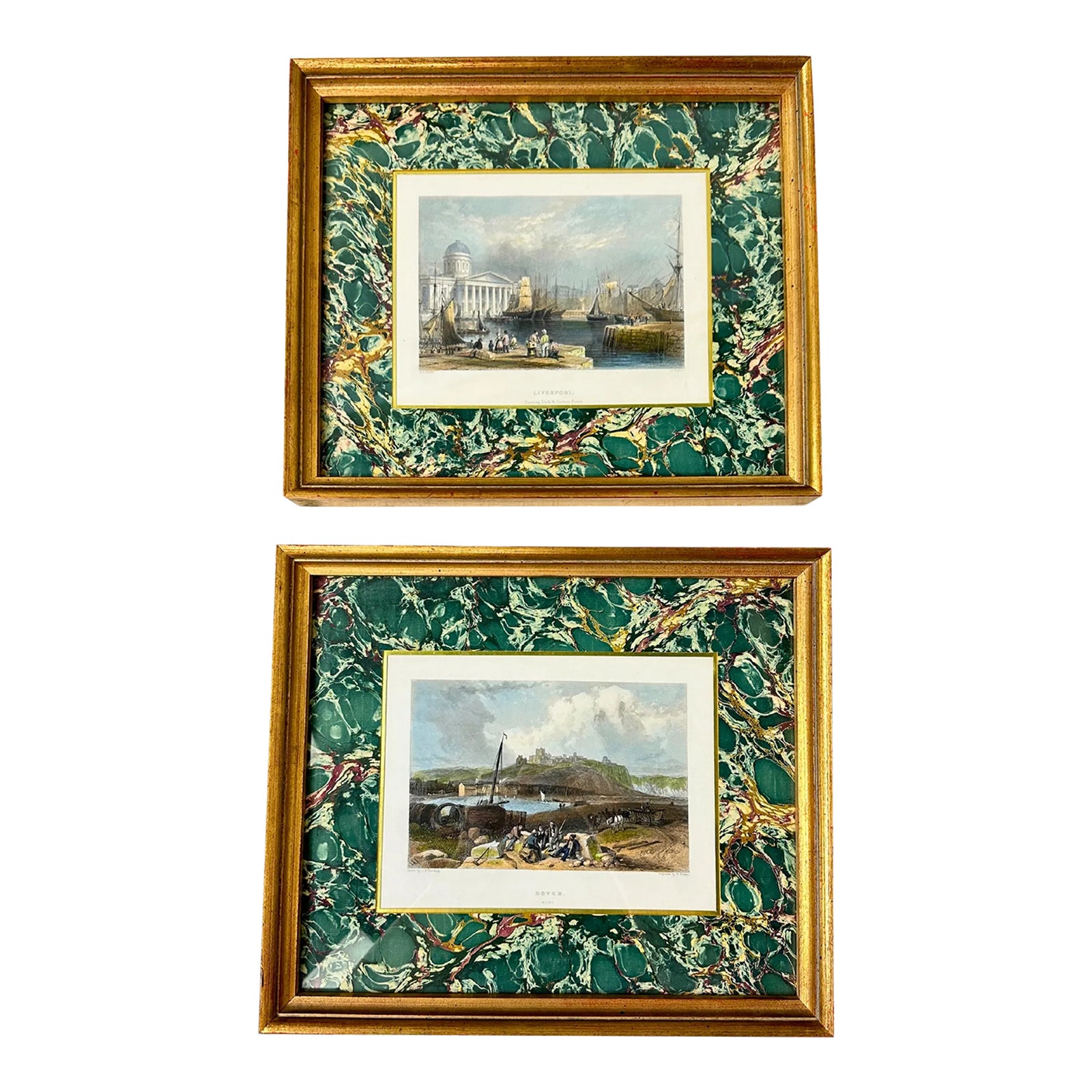 Antique Set of 2 Original Engravings by Various Artists | Chairish
