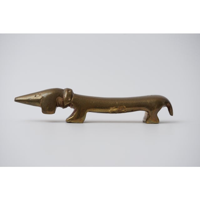 Vintage Brass Dachshund Bottle Opener by Walter Bosse for Herta Baller, 1950s For Sale - Image 11 of 11