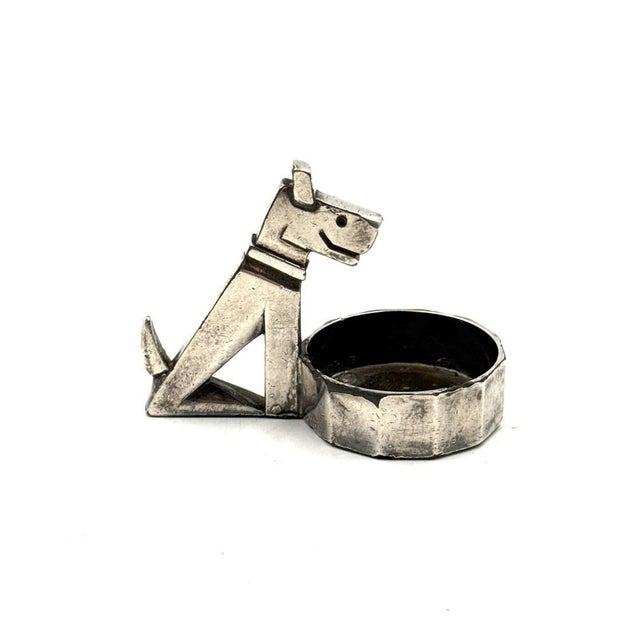 Small Art Deco Silver-Plated Ric & Mac Ashtray by Edouard Marcel Sandoz for Gallia Christofle, France, 1930s For Sale - Image 10 of 10