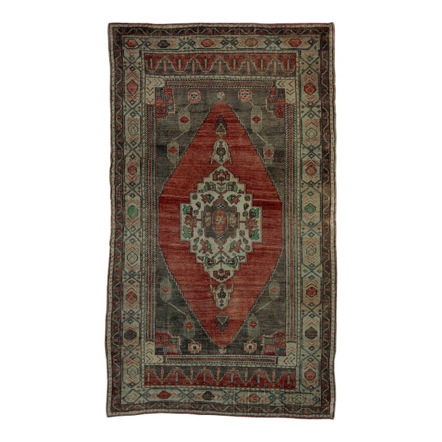 Turkish Vintage Rug 4'10" x 8'3" #20836 For Sale