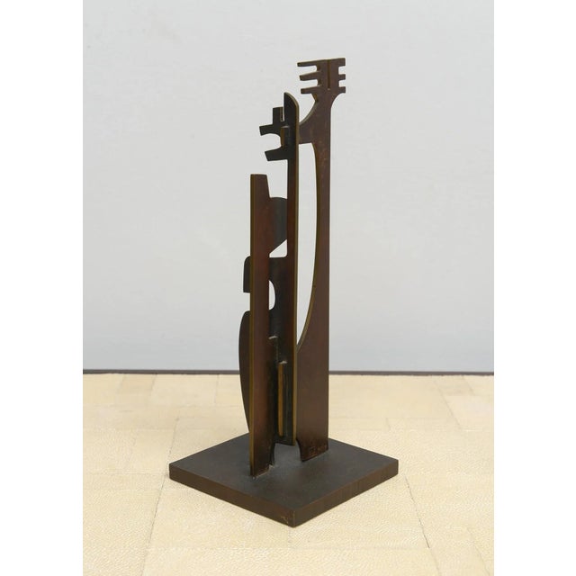 Modern Arnaldo Ugarte "Family: Mother, Father & Child" Bronze Sculpture For Sale - Image 3 of 11