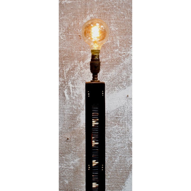 Art Deco Porcupine Quill Floor Lamp, 1920s For Sale - Image 4 of 10