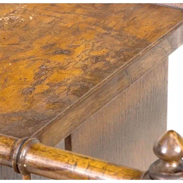 Mid-Century Modern Vintage Faux Bamboo Magazine Rack For Sale - Image 3 of 6