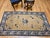 Chinese Vintage Chinese Art Deco Rug, Hand-Knotted Wool, Tan & Blue, 1900s, 4' x 7' For Sale - Image 3 of 14