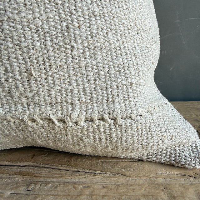 Not Yet Made - Made To Order Vintage Rug Pillow Cover With Original Seams For Sale - Image 5 of 7