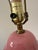 Vintage Mid-20th Century Bubble Gum Pink Ginger Jar Table Lamp For Sale - Image 9 of 12