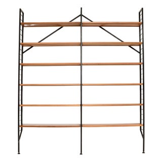 Vintage Teak Ladderax Bookcase Shelving from Staples Cricklewood, 1960 For Sale