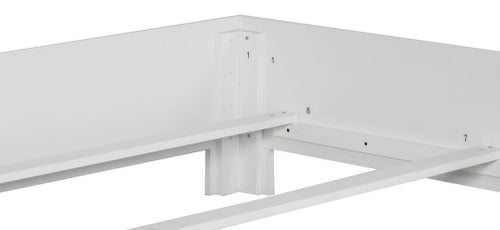 Honeycomb Bed Twin Extra Long - White Bedframes