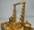 Antique French Siena Marble Bronze Dual Dolphin Empire Statue Desk Inkwell Stand For Sale - Image 4 of 14
