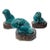 Set of 3 Vintage Ceramic Foo Dogs For Sale