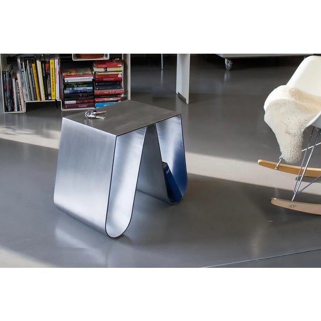 Metal No Cardboard in Brushed Aluminium by Philipp Käfer For Sale - Image 7 of 10