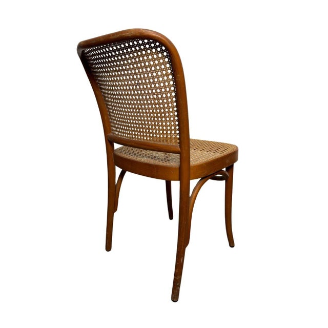 Vintage Thonet No. 811 Style Prague Bentwood & Cane Dining Chairs, Set of 4, C. 1960s–1980s For Sale In Miami - Image 6 of 18