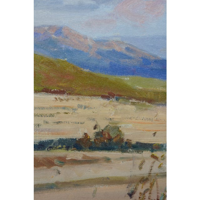 Rosa Canto Spanish Impressionist Floral Desert Landscape Oil Painting 48" For Sale - Image 14 of 14