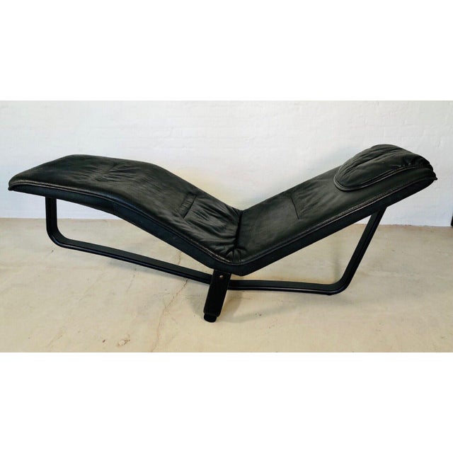 Vintage Norwegian Leather Lounge Chair by Ingmar Relling For Sale - Image 5 of 9