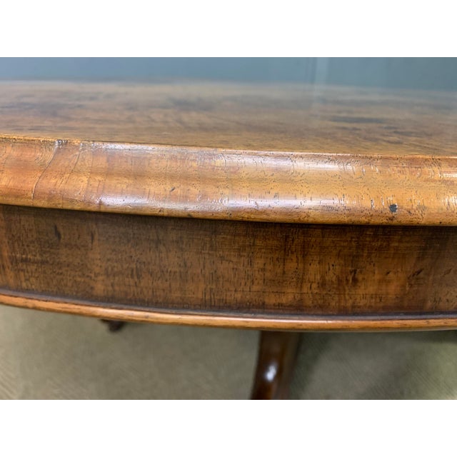 Large Victorian Burr Walnut Coffee Table, 1870 For Sale - Image 3 of 15