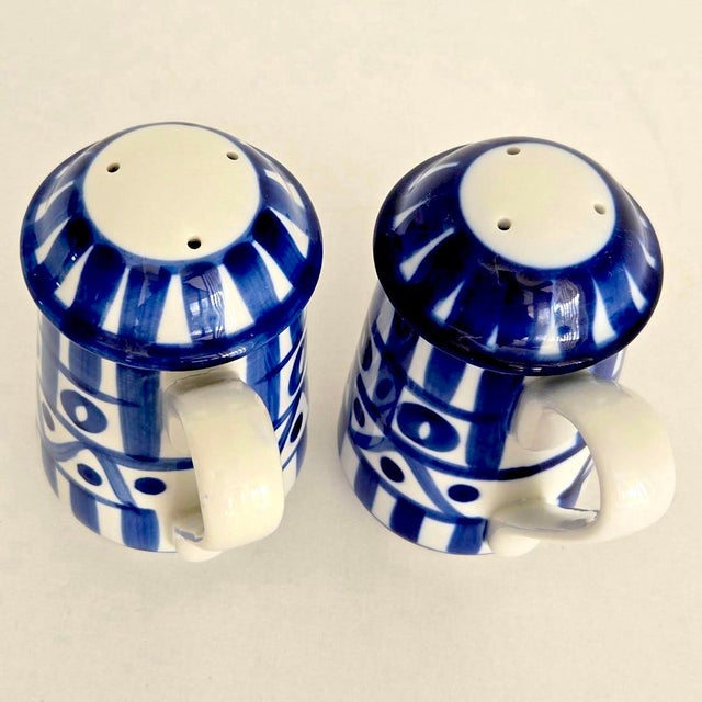 Royal Blue Vintage Dansk Arabesque Salt and Pepper Shakers, a Pair For Sale - Image 8 of 12