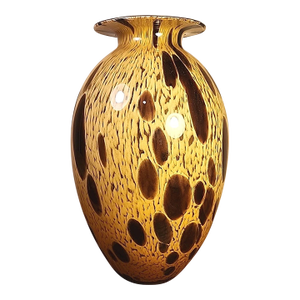 Vintage MCM Murano Style Vetri Artistic Blown Glass Vase