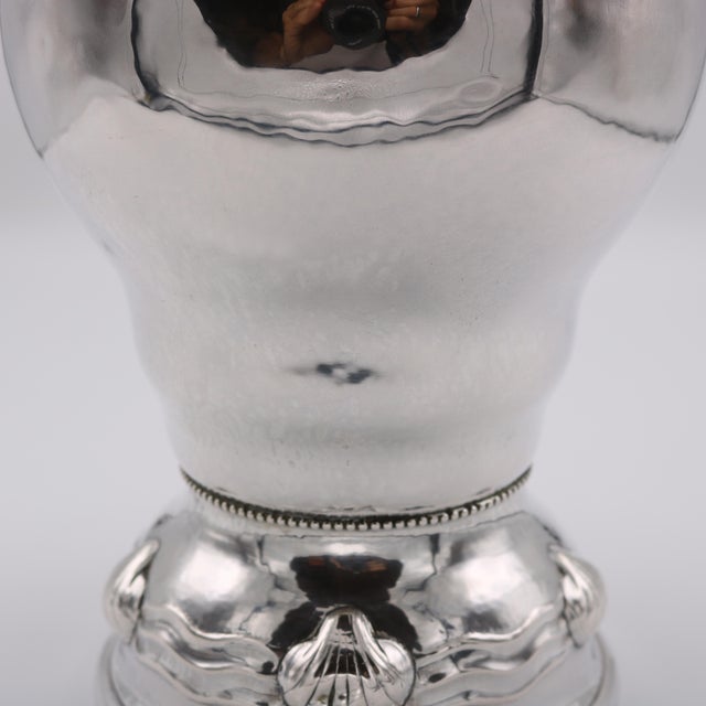 Art Deco Art Deco Period Sterling Silver Covered Vase Germany circa 1930 For Sale - Image 3 of 9