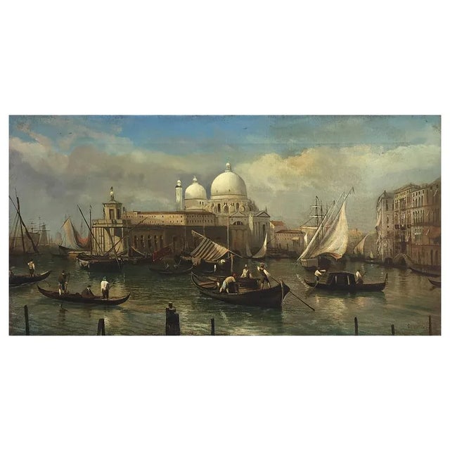 Venice - Giancarlo Gorini, Italy, 2002 - Oil on canvas cm.60x120 Giancarlo Gorini's canvas is an extraordinary work of...