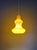 Vintage Yellow Opaline Glass Pendant Light, Italy, 1960s For Sale - Image 4 of 14