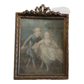 18th Century Framed Duke of Bouillon Gouache Portraits by Francois Hubert Drouais For Sale