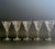 Glass Vintage Etched Cordial Glasses – Set of 5 | Elegant Stemware With Floral Etched Design For Sale - Image 7 of 8