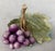 Artisan Crafted/Hand Painted Porcelain "Grapes on a Leaf”. For Sale - Image 10 of 10