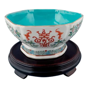 Early 20th Century Chinese Porcelain Shou Characters Bowl
