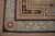 Brown 9x12 Vintage Aubusson Flat Weave Wool Rug, Neoclassical Compass Medallion For Sale - Image 8 of 12