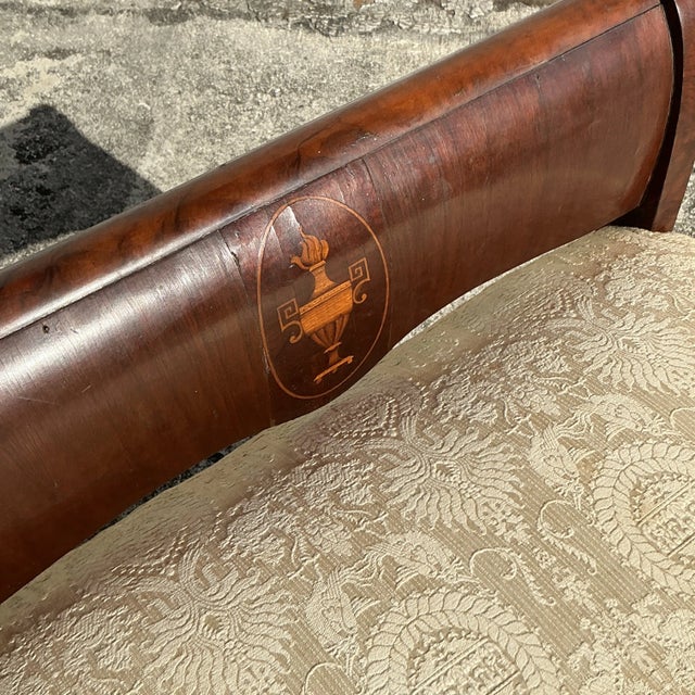 Mid 20th Century Vintage Regency Inlay Bench For Sale - Image 5 of 9