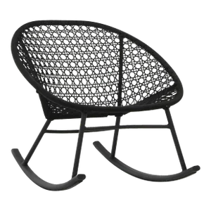 Outdoor Mod Black Cord Rocking Chair