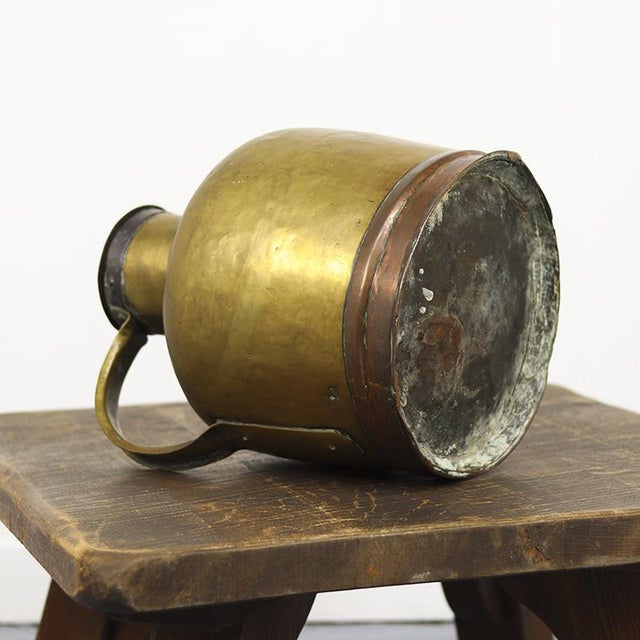 Large French Brass Canne à Lait or Milk Jug For Sale - Image 4 of 9