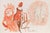 Mino Maccari, The Fantasy, 1938, Watercolor For Sale