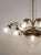 Metal Vintage Art Nouveau Chandelier in Brass and Cut Glass, Italy, 1920s For Sale - Image 7 of 14