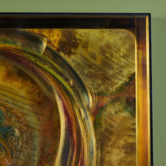 Bernhard Rohne Bernhard E. Rhone Oxidized Metal Etching For Sale - Image 4 of 12